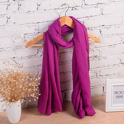 Fashion Pure Women Scarf Long Cotton Candy Colors Shawl 18 Colors Warm Soft Women Muffler