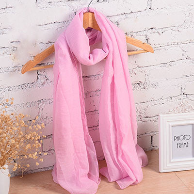 Fashion Pure Women Scarf Long Cotton Candy Colors Shawl 18 Colors Warm Soft Women Muffler