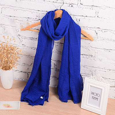 Fashion Pure Women Scarf Long Cotton Candy Colors Shawl 18 Colors Warm Soft Women Muffler