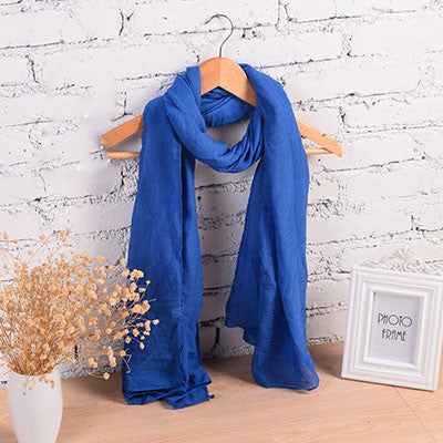Fashion Pure Women Scarf Long Cotton Candy Colors Shawl 18 Colors Warm Soft Women Muffler