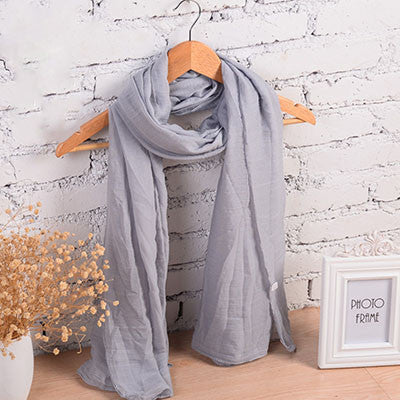 Fashion Pure Women Scarf Long Cotton Candy Colors Shawl 18 Colors Warm Soft Women Muffler