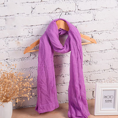 Fashion Pure Women Scarf Long Cotton Candy Colors Shawl 18 Colors Warm Soft Women Muffler