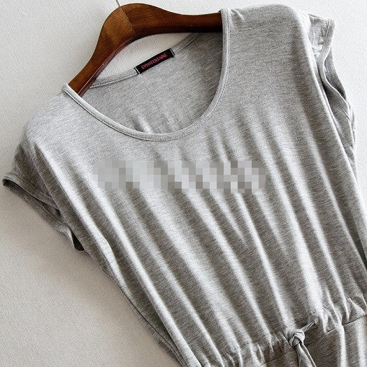 One Size Women Style Spring Summer Dress Casual Stripe Sleeveless Slim Dresses Solid Color Loose Dress AE529