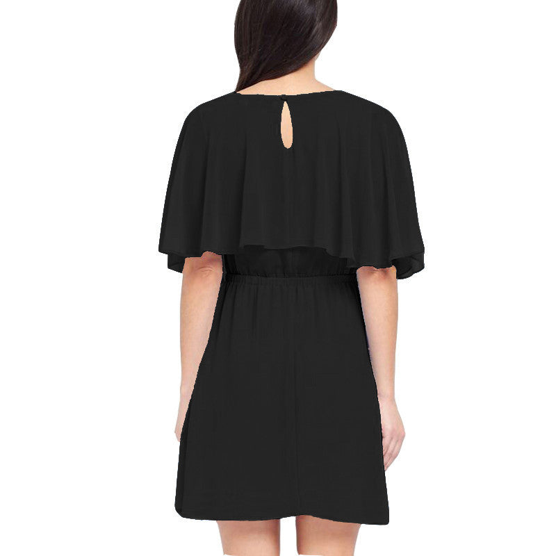 Fashion Plus Size 6XL Summer Slim Loose Beach Skater Solid Dress Chiffon Women Office Vintage Casual Dresses XXXXL 5XL