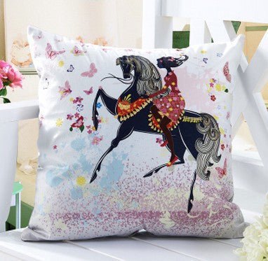 Online discount shop Australia - Decorative Throw Pillows Cushions without Insert Digital Printing Flower Fairy Bike Butterfly almofadas housse coussin