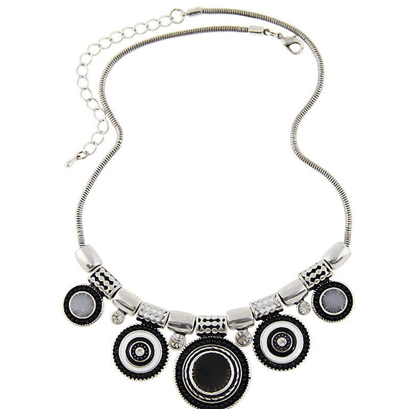 Online discount shop Australia - Bohemia Vintage Metal Enamel Statement Necklace Women Multicolor Necklaces & Pendants Jewelry Colar For Gift Party