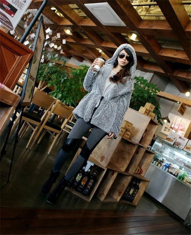 Online discount shop Australia - Fashion Elastic Pencil Pants Skinny Pants Stitching Leather Leggings Women's Leggins