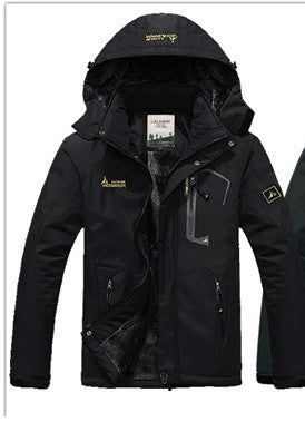 Online discount shop Australia - hot Brand jacket men Plus velvet warm wind parka hooded coat men XD016