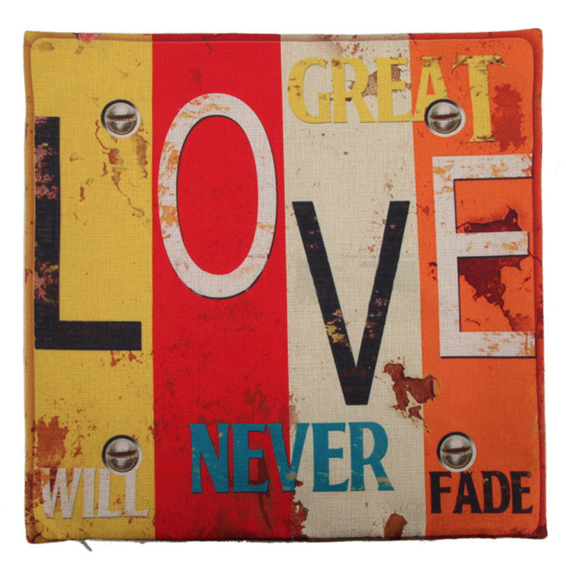 Online discount shop Australia - 9 Styles 45x45cm Cotton Linen Quote Cushion Cover Cover Creative letters Pattern Day Gift Pillow case Throw Pillow Cover