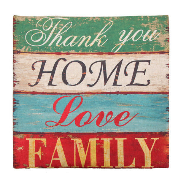 Online discount shop Australia - 9 Styles 45x45cm Cotton Linen Quote Cushion Cover Cover Creative letters Pattern Day Gift Pillow case Throw Pillow Cover