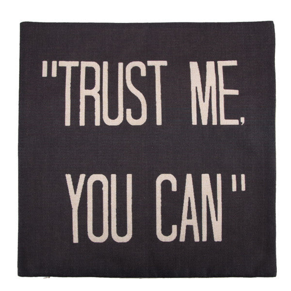 Online discount shop Australia - 9 Styles 45x45cm Cotton Linen Quote Cushion Cover Cover Creative letters Pattern Day Gift Pillow case Throw Pillow Cover