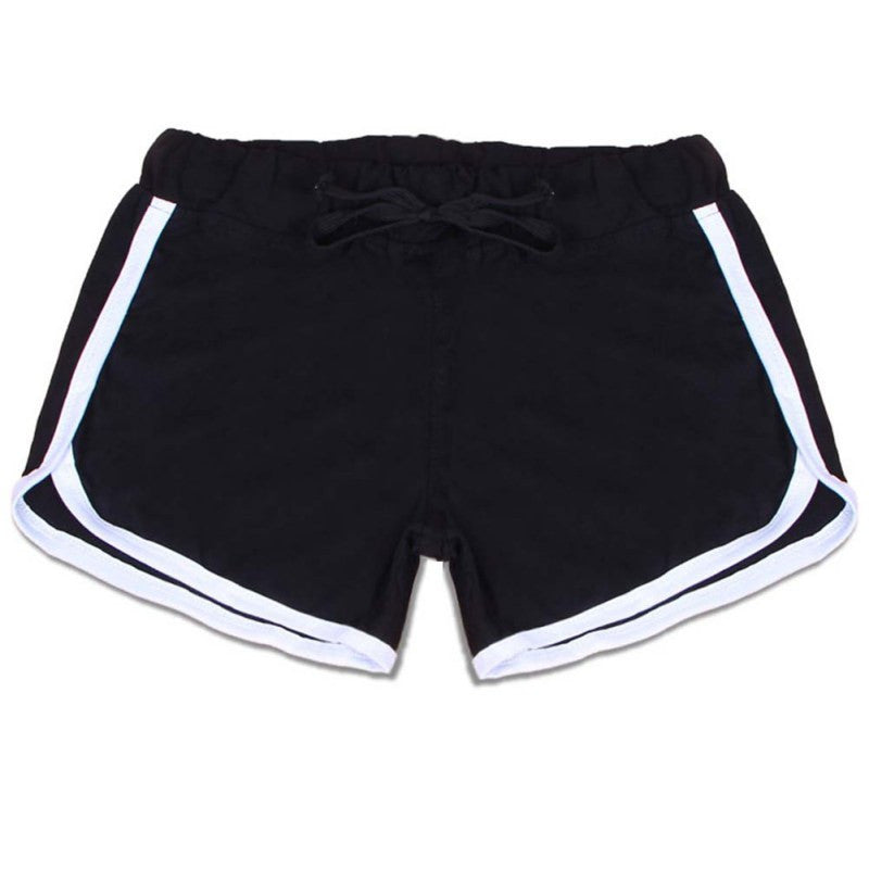 Online discount shop Australia - Exercise Wear for Women Casual Short Plus Size Cotton Black Short Ladies Workout High Waist Shorts