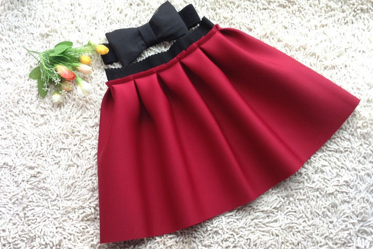 Online discount shop Australia - Neoprene new space cotton elastic force high waist skirts pleated skirt women tutu skirt casual