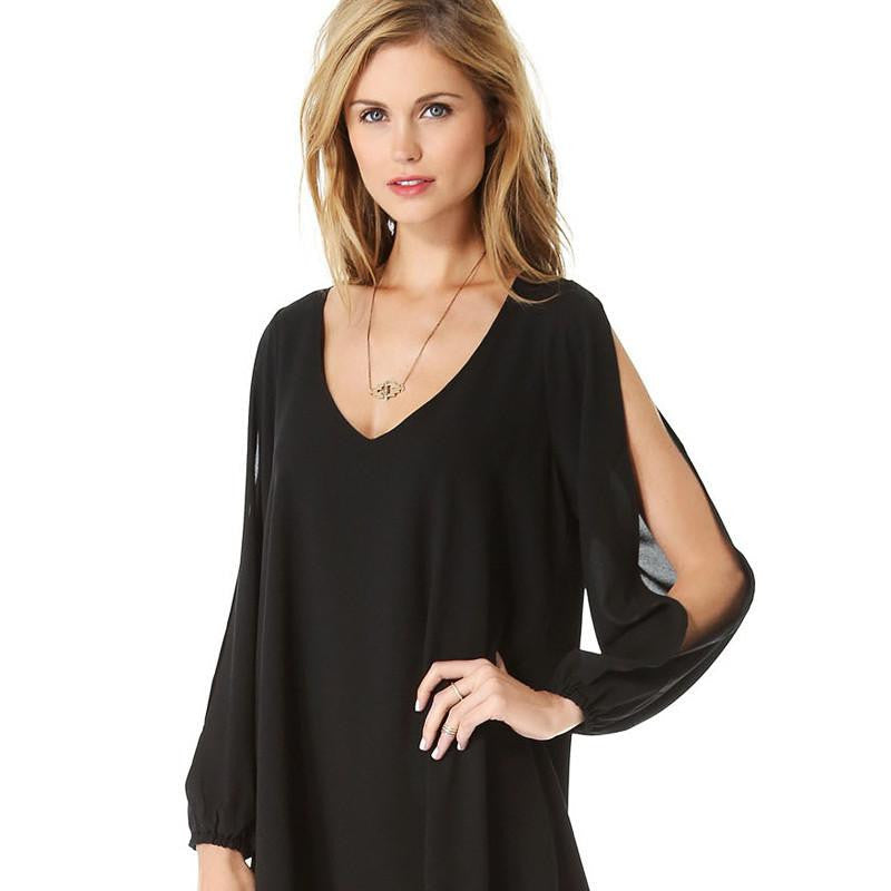 Summer dress casual women dress chiffon vestido de festa robe summer style plus size women clothing casual dress female
