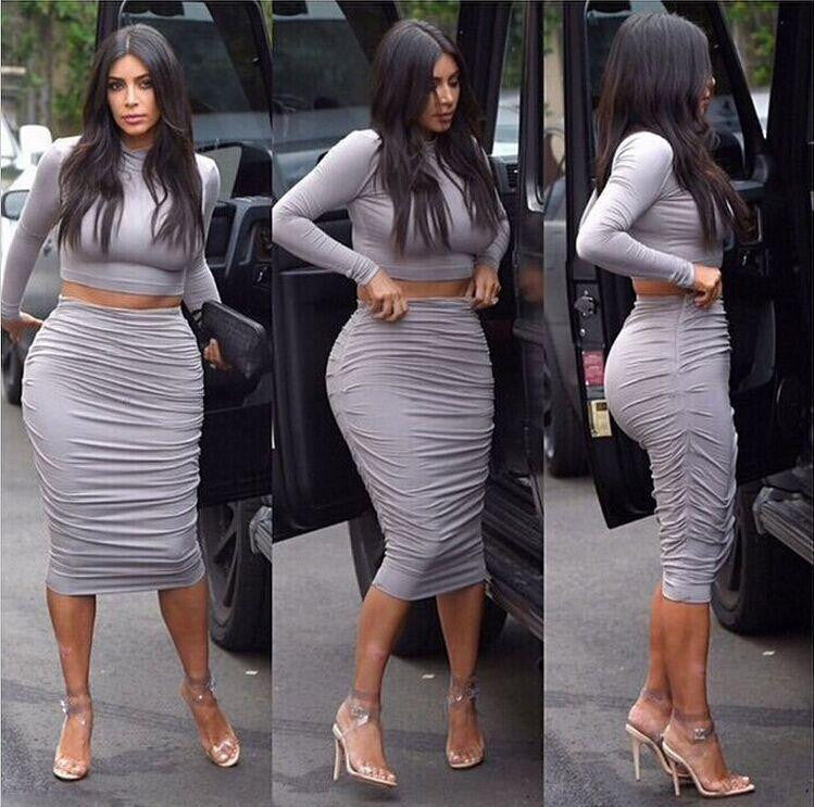 women dress sexy Celeb bandage bodycon dress Long Sleeve 2 piece set women dresses