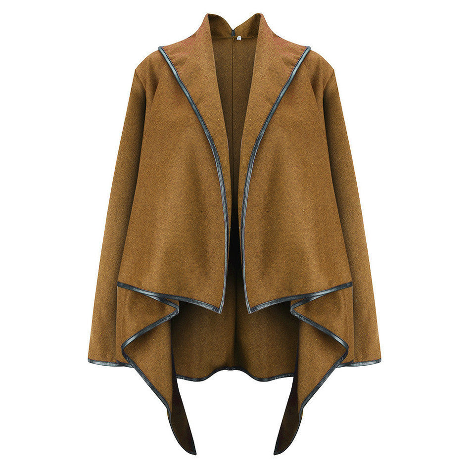 Online discount shop Australia - Irregular Fashion Jackets for Women's Basic Coats Female  Cardigan Cropped Coat Windbreaker DH483