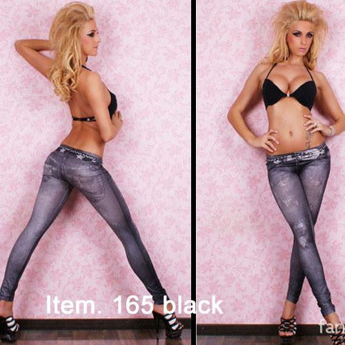 Women Imitate Denim jeggings women Denim jeans leggings Black and Blue color 20 style