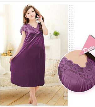 women red lace sexy nightdress girls plus size Large size Sleepwear nightgown night dress skirt Y02-4