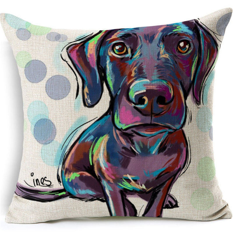 Online discount shop Australia - Colorful Dog Cushion Dachshund Throw Pillow Uncle Cat I WANT YOU Cushion Queen Dog Christmas Gift Pet Home Decorative Pillows