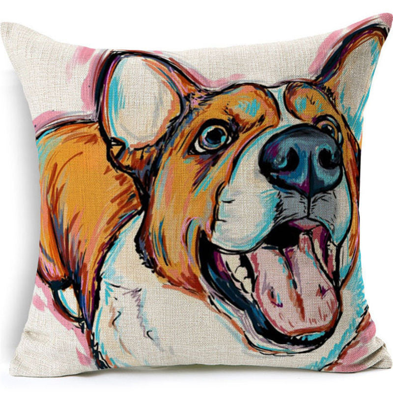 Online discount shop Australia - Colorful Dog Cushion Dachshund Throw Pillow Uncle Cat I WANT YOU Cushion Queen Dog Christmas Gift Pet Home Decorative Pillows