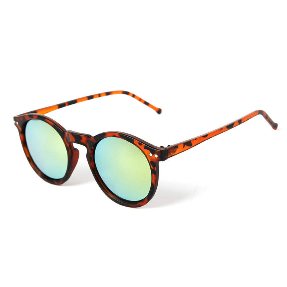 Online discount shop Australia - Fashion multicolour mercury Mirror glasses men sunglasses women male female coating sunglass gold round YJ12