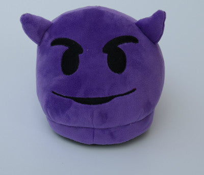 Online discount shop Australia - Emoji Slippers Cartoon Plush Slipper Home With The Full Expression Women/ Men Slippers House Shoes One Pair