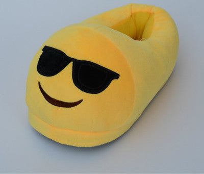 Online discount shop Australia - Emoji Slippers Cartoon Plush Slipper Home With The Full Expression Women/ Men Slippers House Shoes One Pair
