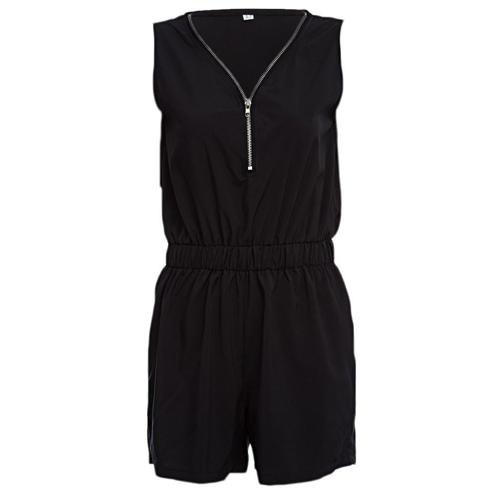 Women Short Combinaison Bodysuit Rompers Womens Jumpsuit Elegant Jumpsuit V-Neck Sleeveless Overalls For Women