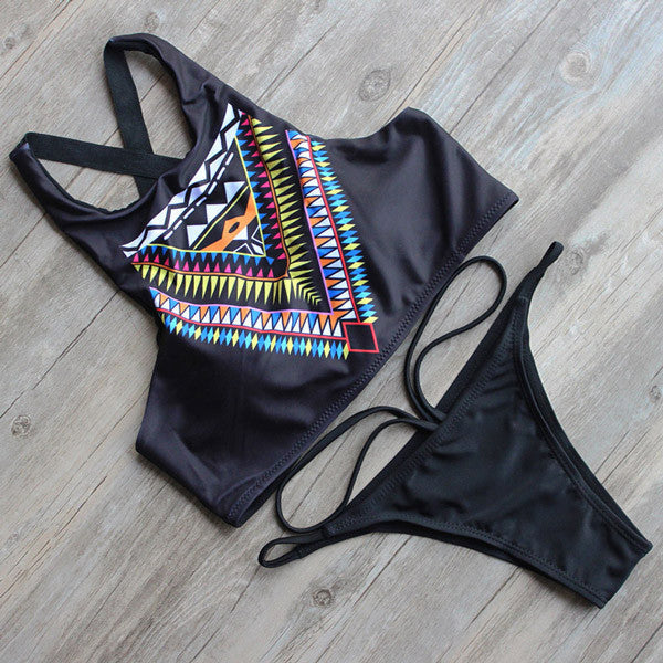 9 Color Sexy Bikini Swimwear Women Padded High Neck Swimsuit Push Up Summer Bathing Suit Beachwear Biquini maillot de bain - CelebritystyleFashion.com.au online clothing shop australia