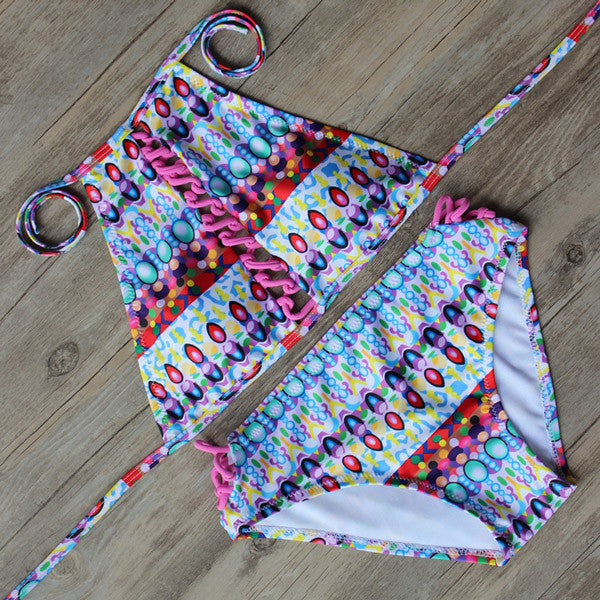 9 Color Sexy Bikini Swimwear Women Padded High Neck Swimsuit Push Up Summer Bathing Suit Beachwear Biquini maillot de bain - CelebritystyleFashion.com.au online clothing shop australia