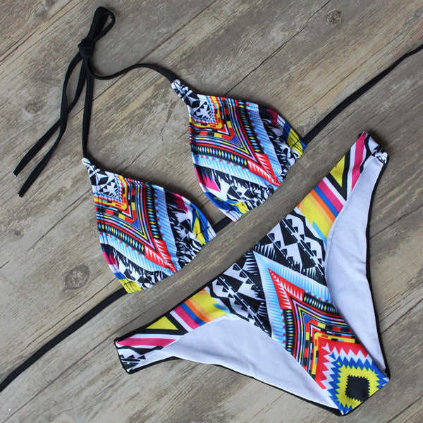9 Color Sexy Bikini Swimwear Women Padded High Neck Swimsuit Push Up Summer Bathing Suit Beachwear Biquini maillot de bain - CelebritystyleFashion.com.au online clothing shop australia