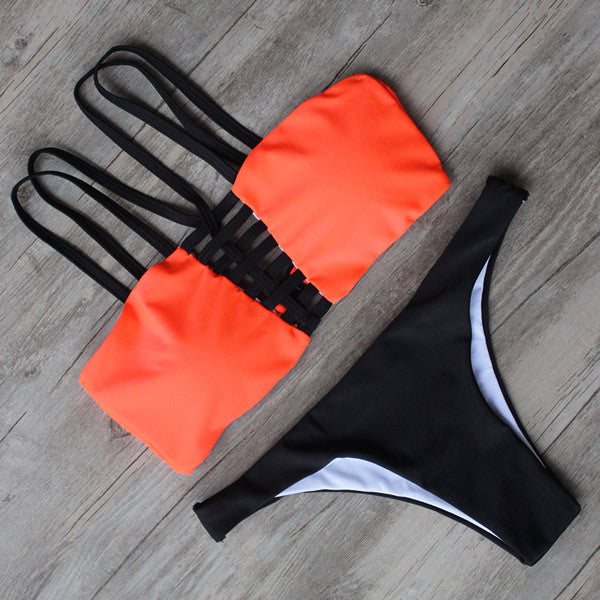 9 Color Sexy Bikini Swimwear Women Padded High Neck Swimsuit Push Up Summer Bathing Suit Beachwear Biquini maillot de bain - CelebritystyleFashion.com.au online clothing shop australia