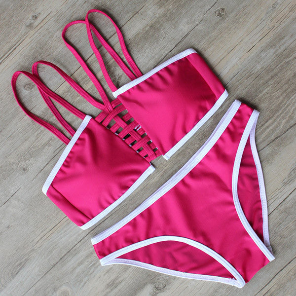 9 Color Sexy Bikini Swimwear Women Padded High Neck Swimsuit Push Up Summer Bathing Suit Beachwear Biquini maillot de bain - CelebritystyleFashion.com.au online clothing shop australia