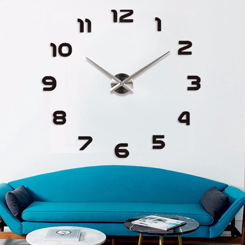 DIY 3d Home Decoration Wall Clock Big Mirror Wall Clock Modern Design,Large Size Wall Clocks.DIY Wall Sticker Unique Gift