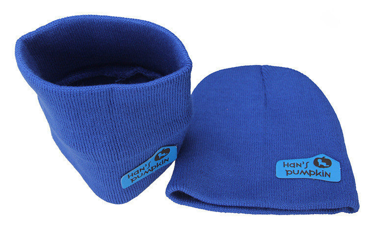 Online discount shop Australia - 6 Colors Children Hedging Cap + Scarf Suit Leather Standard Solid Color Candy-Colored Wool Hats Newsboy Caps Baby Hat