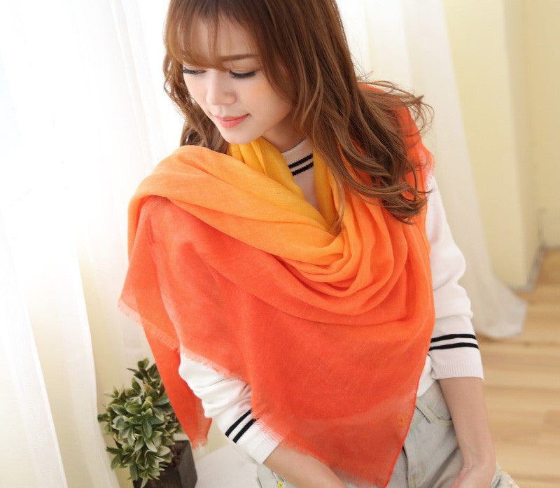Fashion Winter Scarves Women Brand cachecol Gradient scarf Designer Cotton shawls Scarf - CelebritystyleFashion.com.au online clothing shop australia