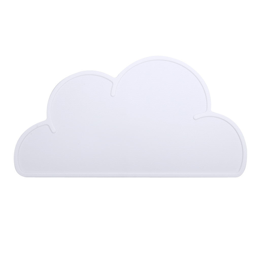 Online discount shop Australia - 47*27cm Waterproof Silicone Placemat Bar Mat Baby Kids Cloud Shaped Plate Mat Table Mat Set Home Kitchen Pads