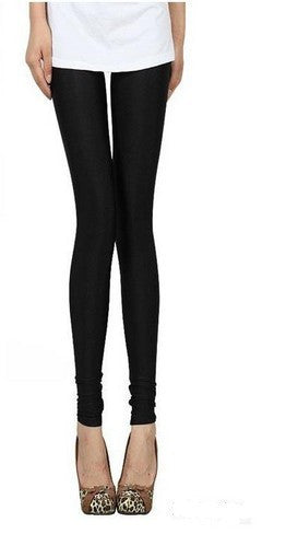 Online discount shop Australia - Neon Leggings New Autum Solid Candy Cotton Leggins For Women Fashion Slim Workout Pants Push Up Thin Leggins HDDK0022