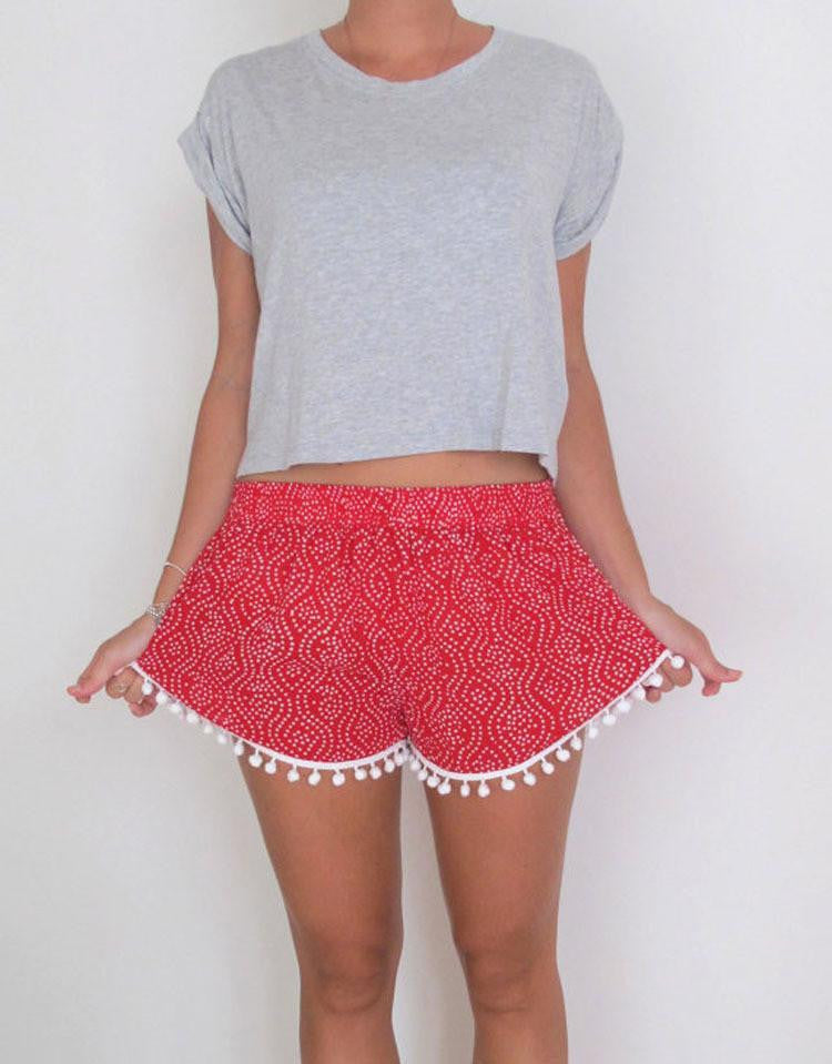 Women Lady's Casual Shorts High Waist Shorts desmiit