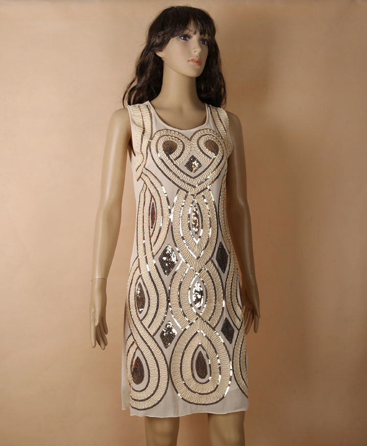 Online discount shop Australia - European brand Fashion women dresses, high quality flower Embroidery Flower Causal dress evening dropship