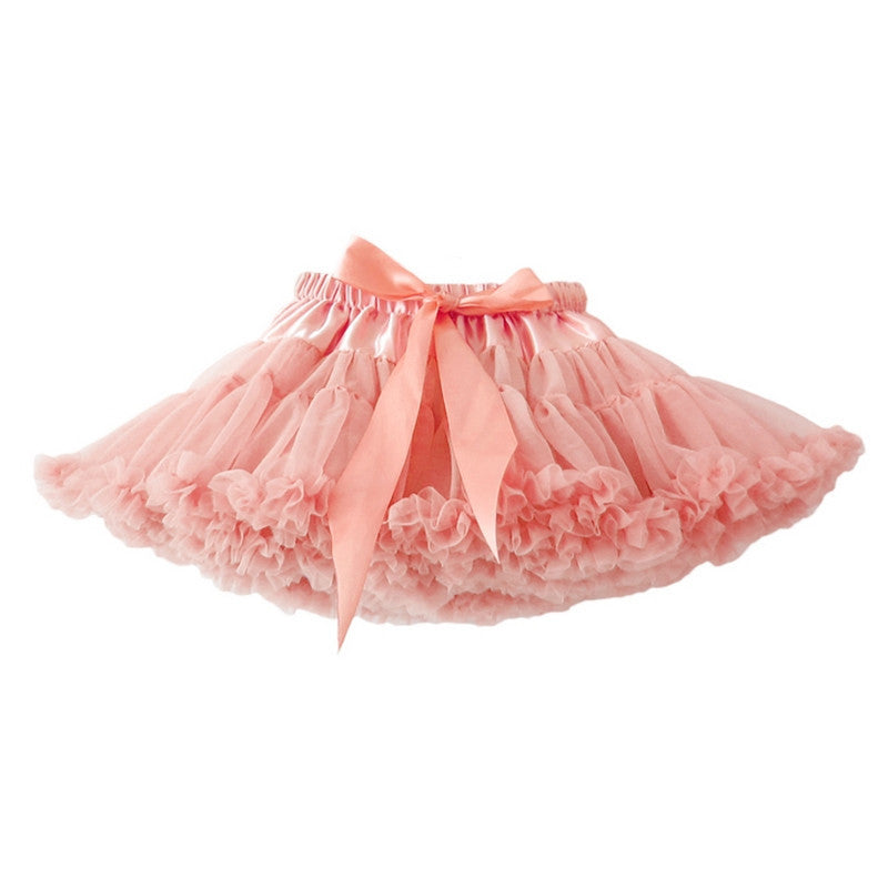 Girls Fluffy 2-18 Years Chiffon Pettiskirt Solid Colors tutu skirts girl Dance Skirt Christmas Tulle Petticoat - CelebritystyleFashion.com.au online clothing shop australia