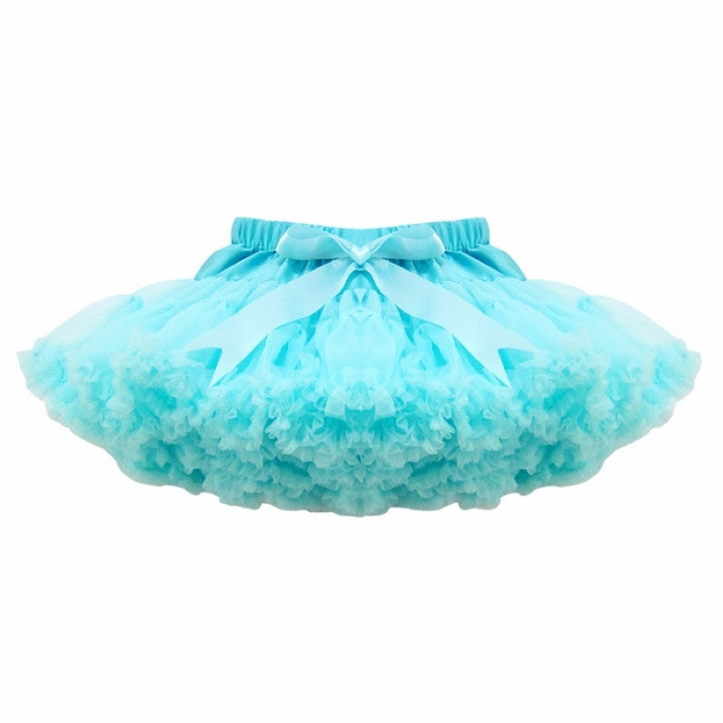 Girls Fluffy 2-18 Years Chiffon Pettiskirt Solid Colors tutu skirts girl Dance Skirt Christmas Tulle Petticoat - CelebritystyleFashion.com.au online clothing shop australia