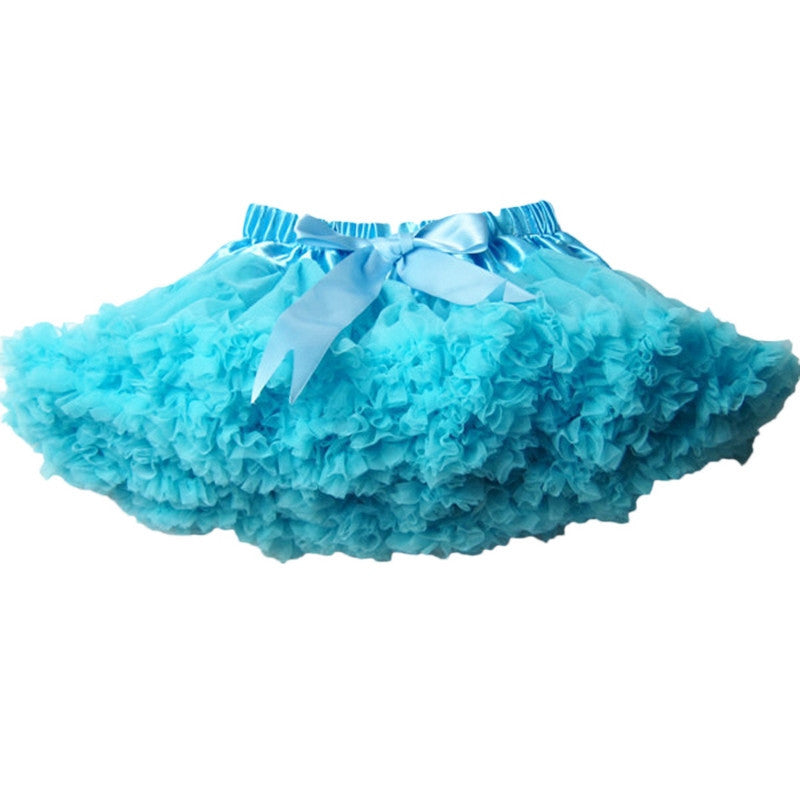 Girls Fluffy 2-18 Years Chiffon Pettiskirt Solid Colors tutu skirts girl Dance Skirt Christmas Tulle Petticoat - CelebritystyleFashion.com.au online clothing shop australia