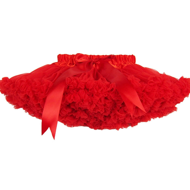 Girls Fluffy 2-18 Years Chiffon Pettiskirt Solid Colors tutu skirts girl Dance Skirt Christmas Tulle Petticoat - CelebritystyleFashion.com.au online clothing shop australia
