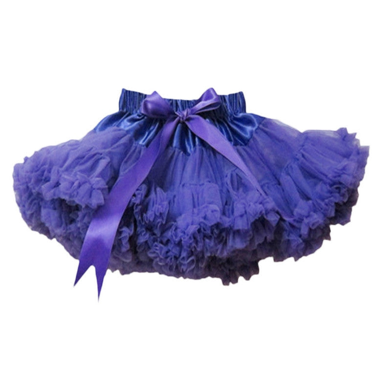 Girls Fluffy 2-18 Years Chiffon Pettiskirt Solid Colors tutu skirts girl Dance Skirt Christmas Tulle Petticoat - CelebritystyleFashion.com.au online clothing shop australia