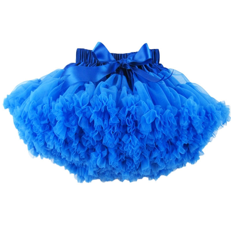 Girls Fluffy 2-18 Years Chiffon Pettiskirt Solid Colors tutu skirts girl Dance Skirt Christmas Tulle Petticoat - CelebritystyleFashion.com.au online clothing shop australia
