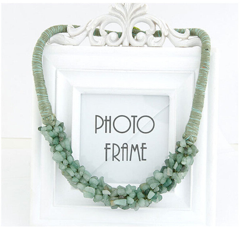 Online discount shop Australia - Boho Jewelry Multi-Color Natural Stone Choker Collar Necklace Bitches Gifts Collier Bijoux