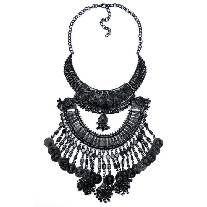 Big Women Collier Femme Necklaces Pendant Black Statement Bijoux Fashion Crystal Jewelry Choker Maxi Boho Vintage Jewelry - CelebritystyleFashion.com.au online clothing shop australia