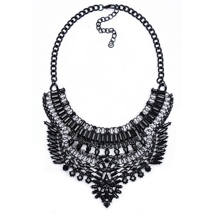 Big Women Collier Femme Necklaces Pendant Black Statement Bijoux Fashion Crystal Jewelry Choker Maxi Boho Vintage Jewelry - CelebritystyleFashion.com.au online clothing shop australia