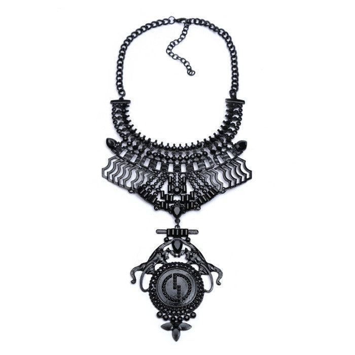 Big Women Collier Femme Necklaces Pendant Black Statement Bijoux Fashion Crystal Jewelry Choker Maxi Boho Vintage Jewelry - CelebritystyleFashion.com.au online clothing shop australia